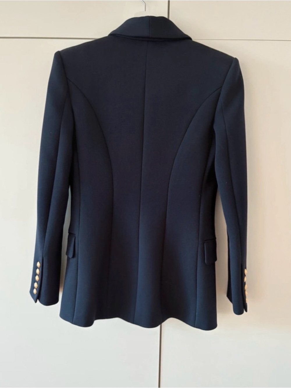 Balmain Double-Breasted Navy Blazer with Gold Buttons - Picture 2 of 2